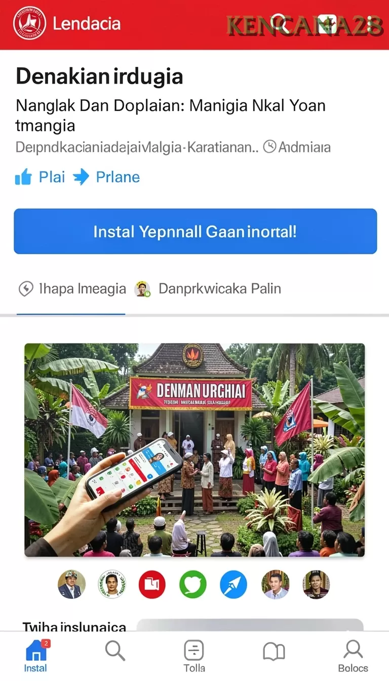 Cuplikan layar menu unduhan kencana28 untuk perangkat Android